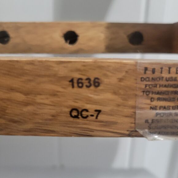 Pottery Barn Farmhouse Boho Wall Mounted Space Saving Jewelry Organizer Mango - Picture 13 of 16